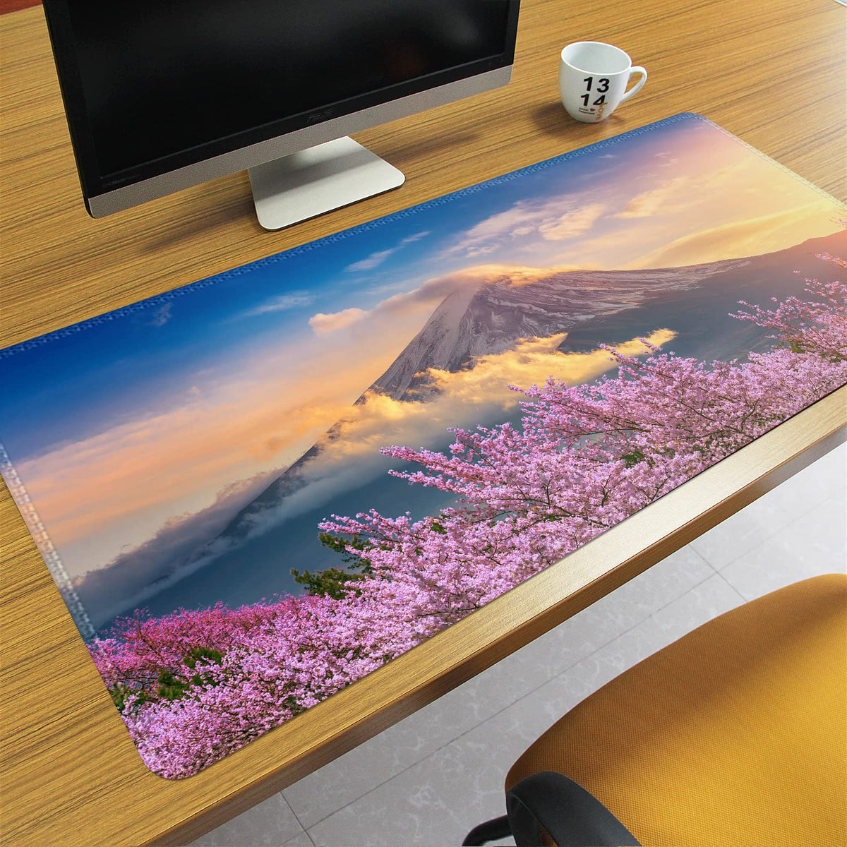 Meffort Inc XXL Mouse Pad Thick Water Resistance Desk Mat with Non-Slip Rubber Pad for Home Office