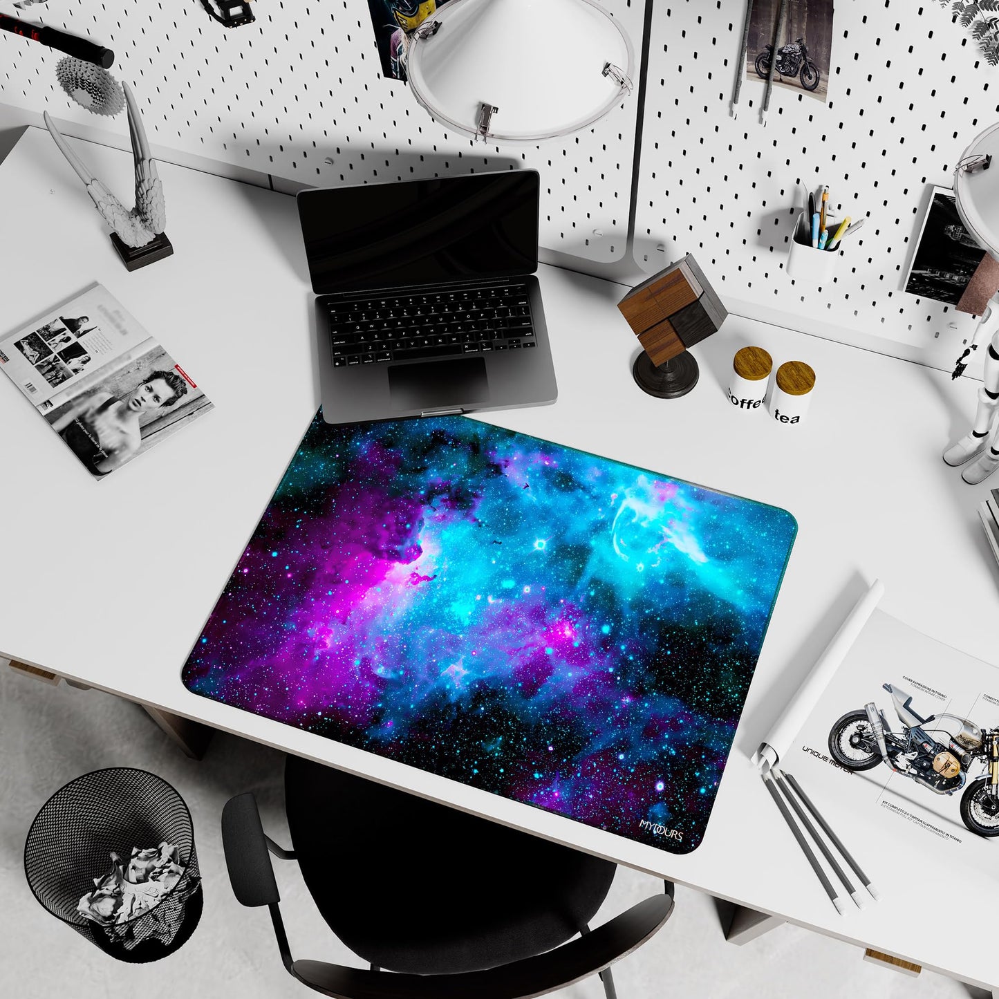 Mydours 32" x 24" Gaming Mouse Pad, XL Full Desk Pad (Purle Universe)