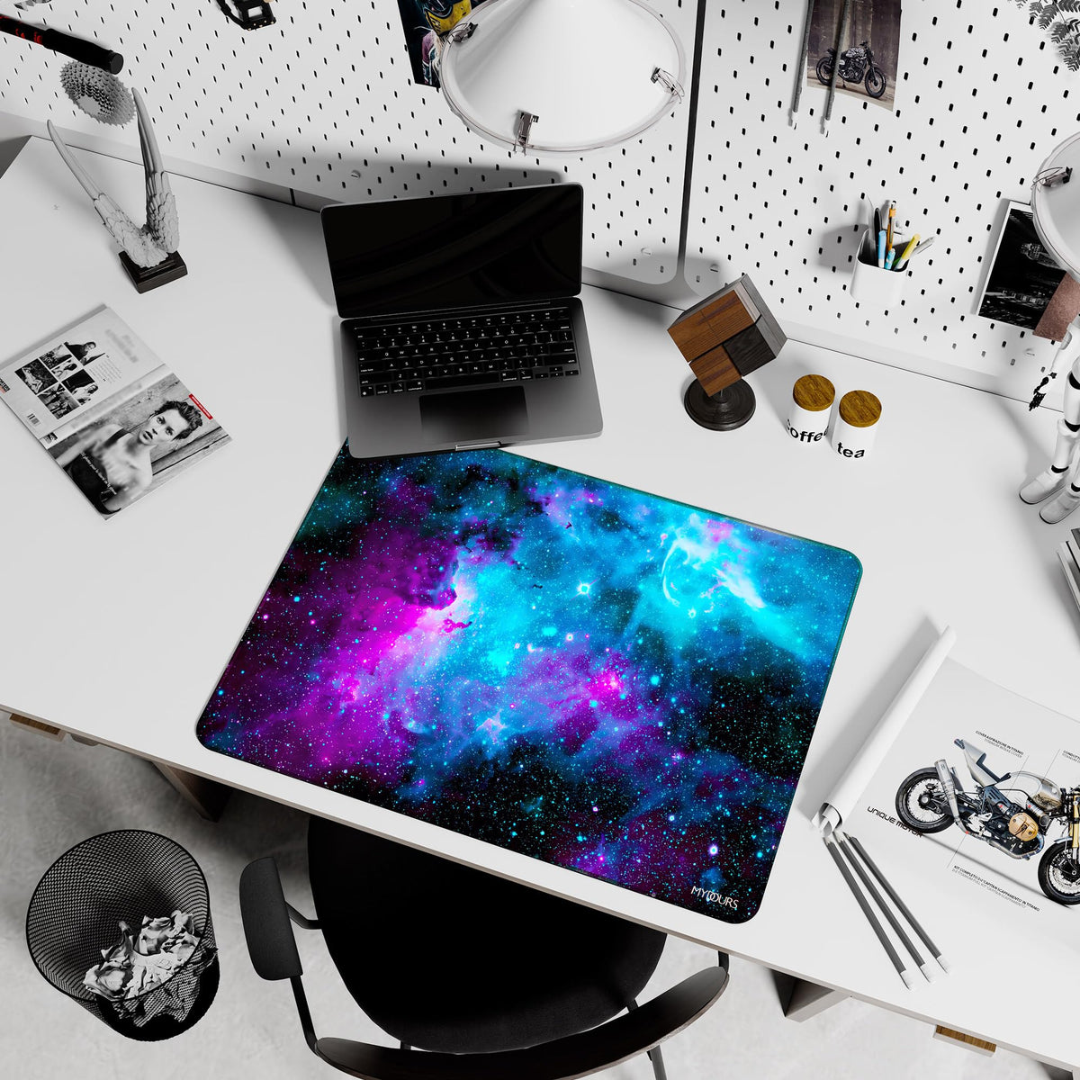 Mydours 32" x 24" Gaming Mouse Pad, XL Full Desk Pad (Purle Universe)