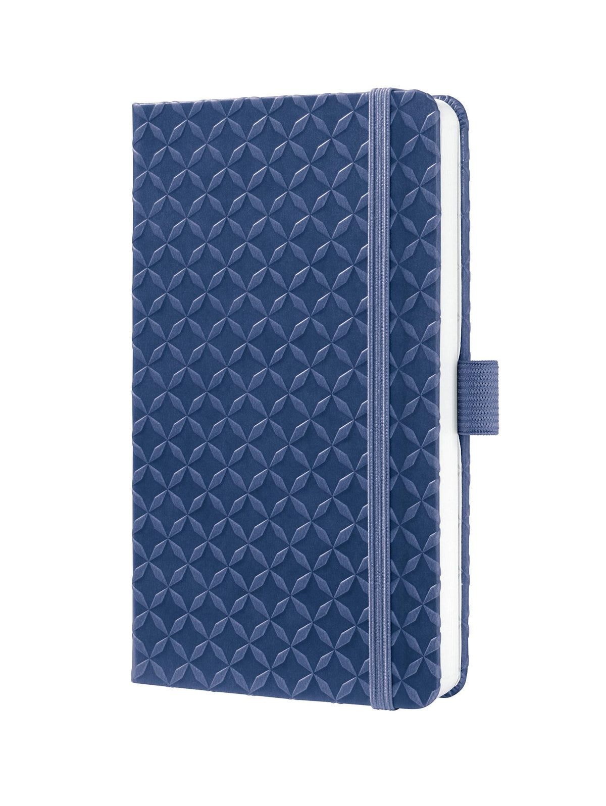Sigel Jolie Style Notebook with Elastic Closure, Indigo Blue, A6 Pocket Size (SGJ1A6-BL)