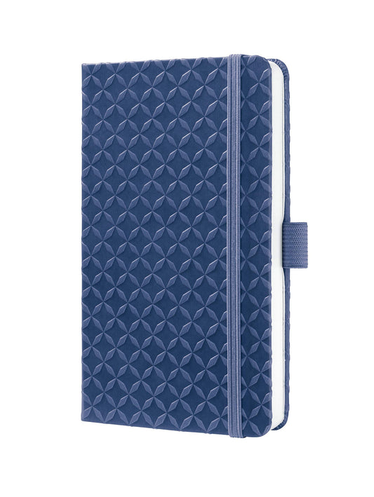 Sigel Jolie Style Notebook with Elastic Closure, Indigo Blue, A6 Pocket Size (SGJ1A6-BL)