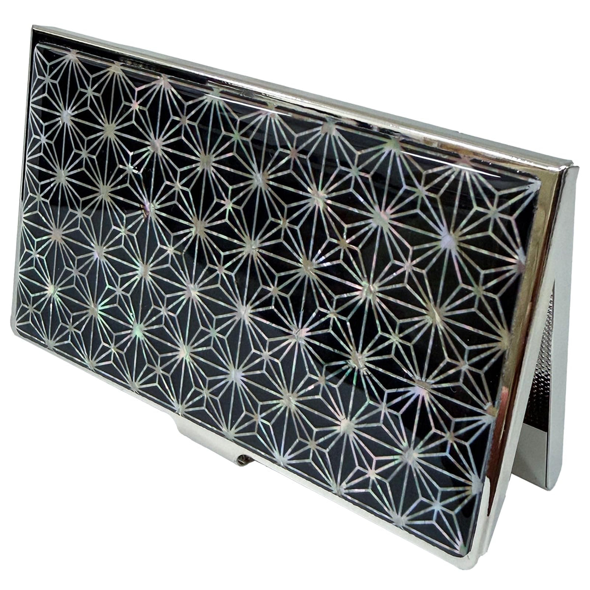 Nacreh Mother of Pearl Business Card Case Credit Id Name Holder Travel Wallet Art Painting Design