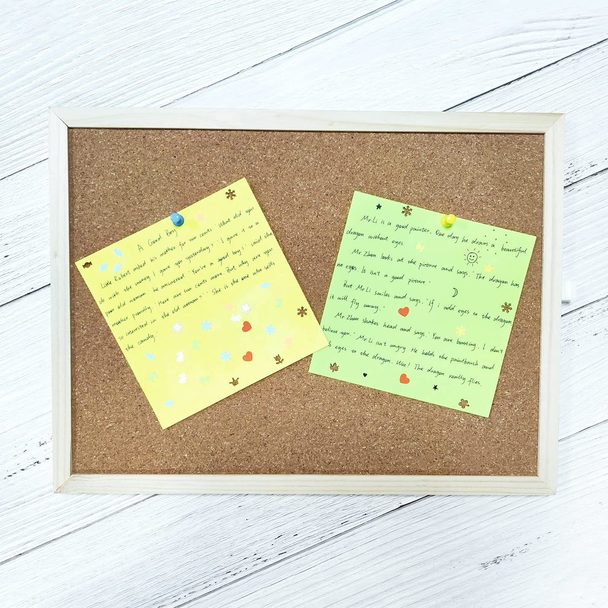 14.6 inches x 11 inches Frame Cork Board for Bulletin Board, Home Decor, Office, School, Message