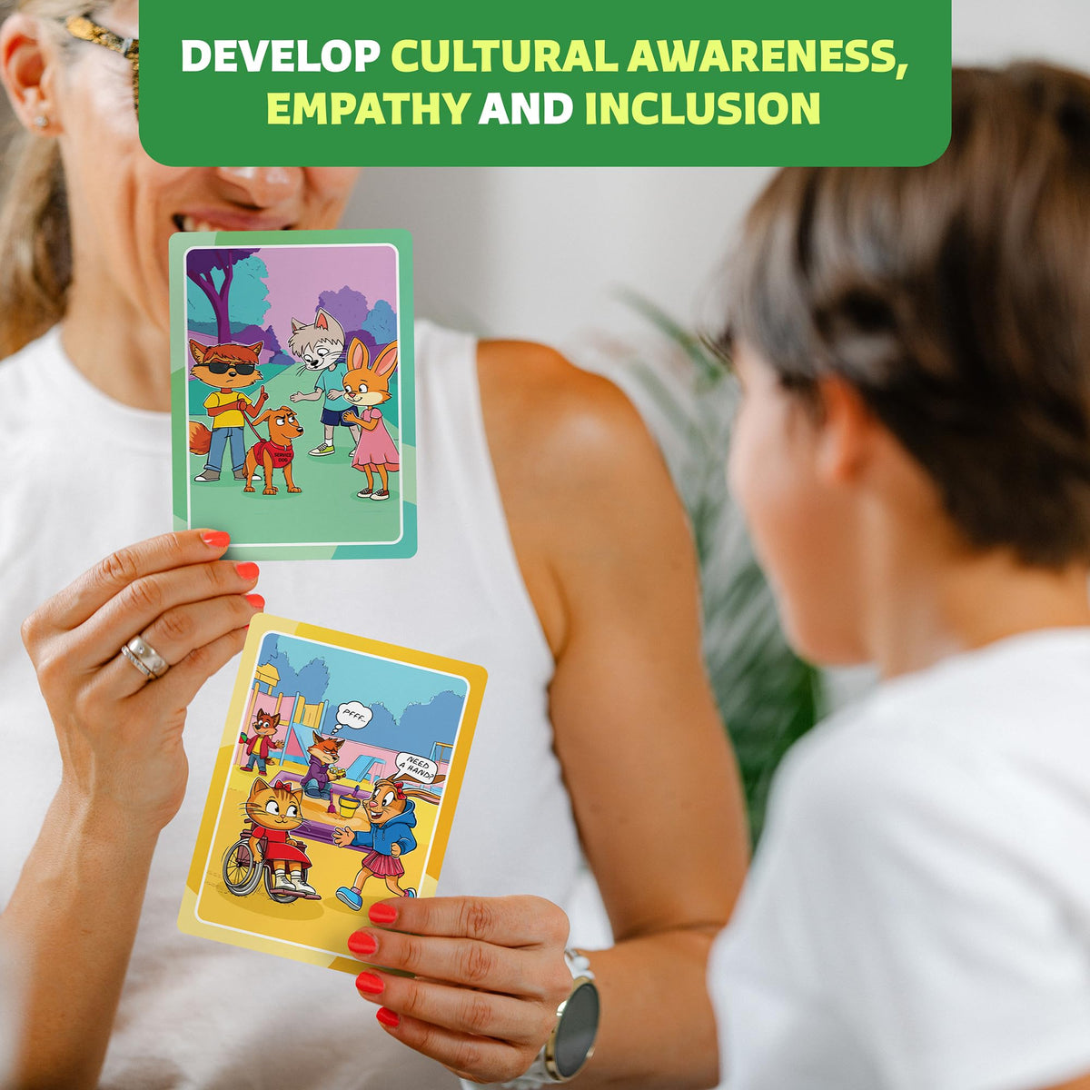 Who What Why Diversity Conversation Cards for Kids, SEL Game, Ages 4+
