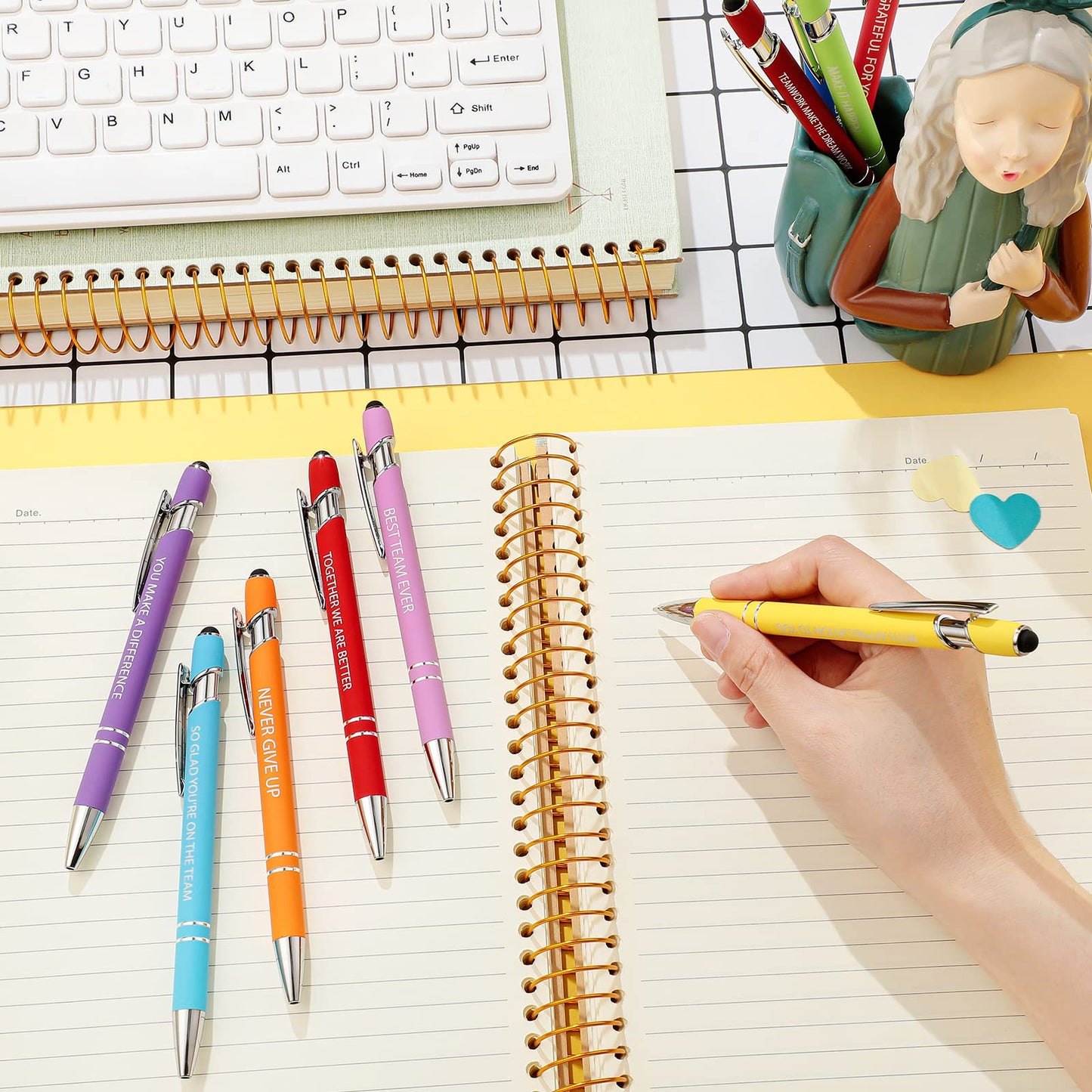 Eersida 40 Pieces Inspirational Pens for Coworkers Motivational Gift Adult Uplifting Encouraging