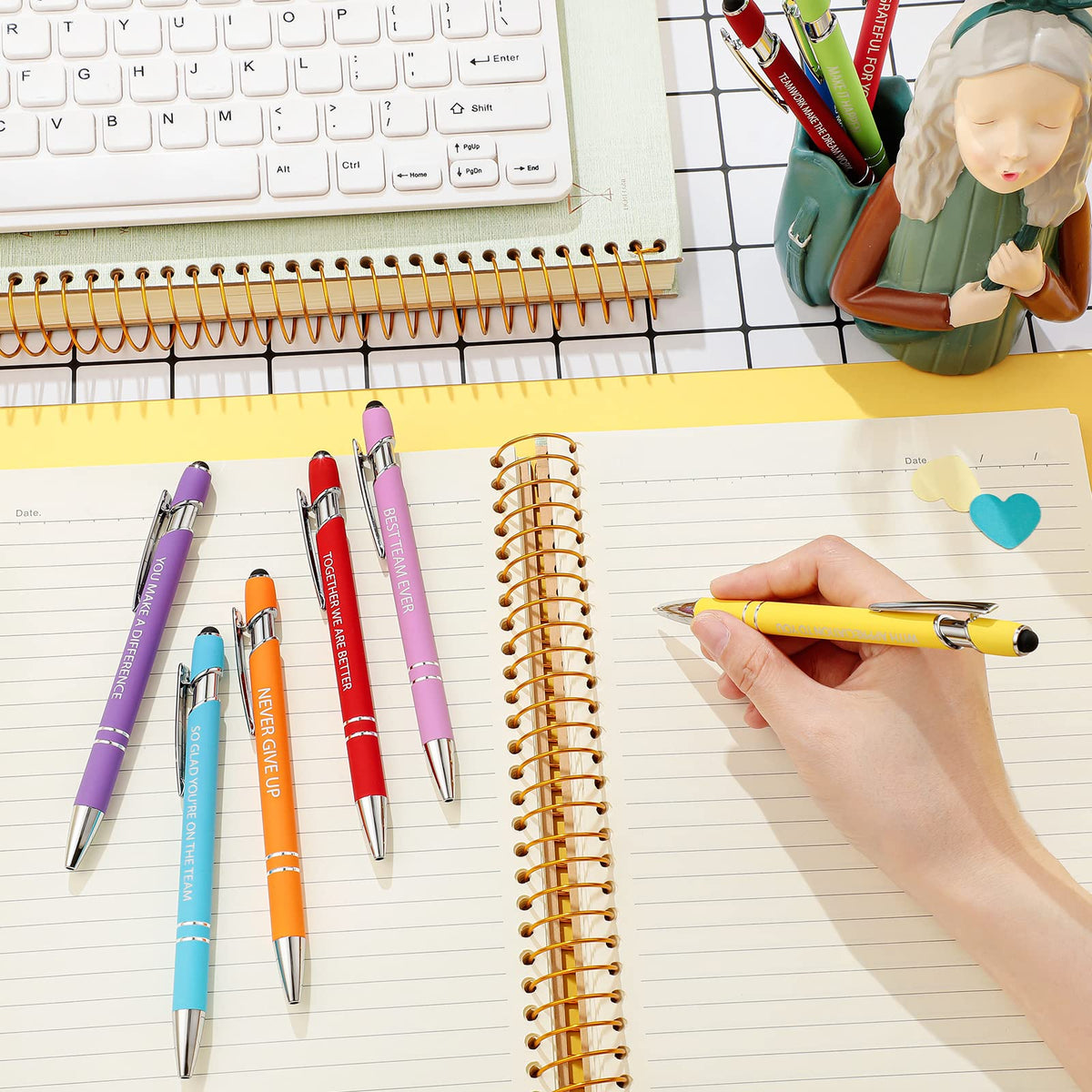 Eersida 40 Pieces Inspirational Pens for Coworkers Motivational Gift Adult Uplifting Encouraging