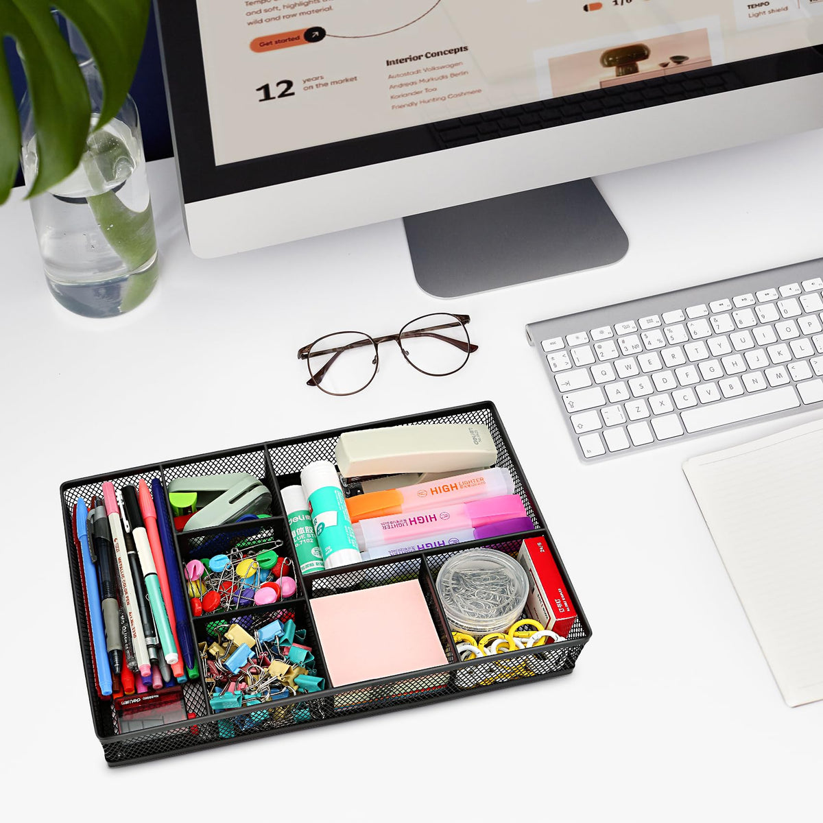 shenee Desk Drawer Organizer Tray,Drawer Organizer for Office and Home,Desk Organizer with