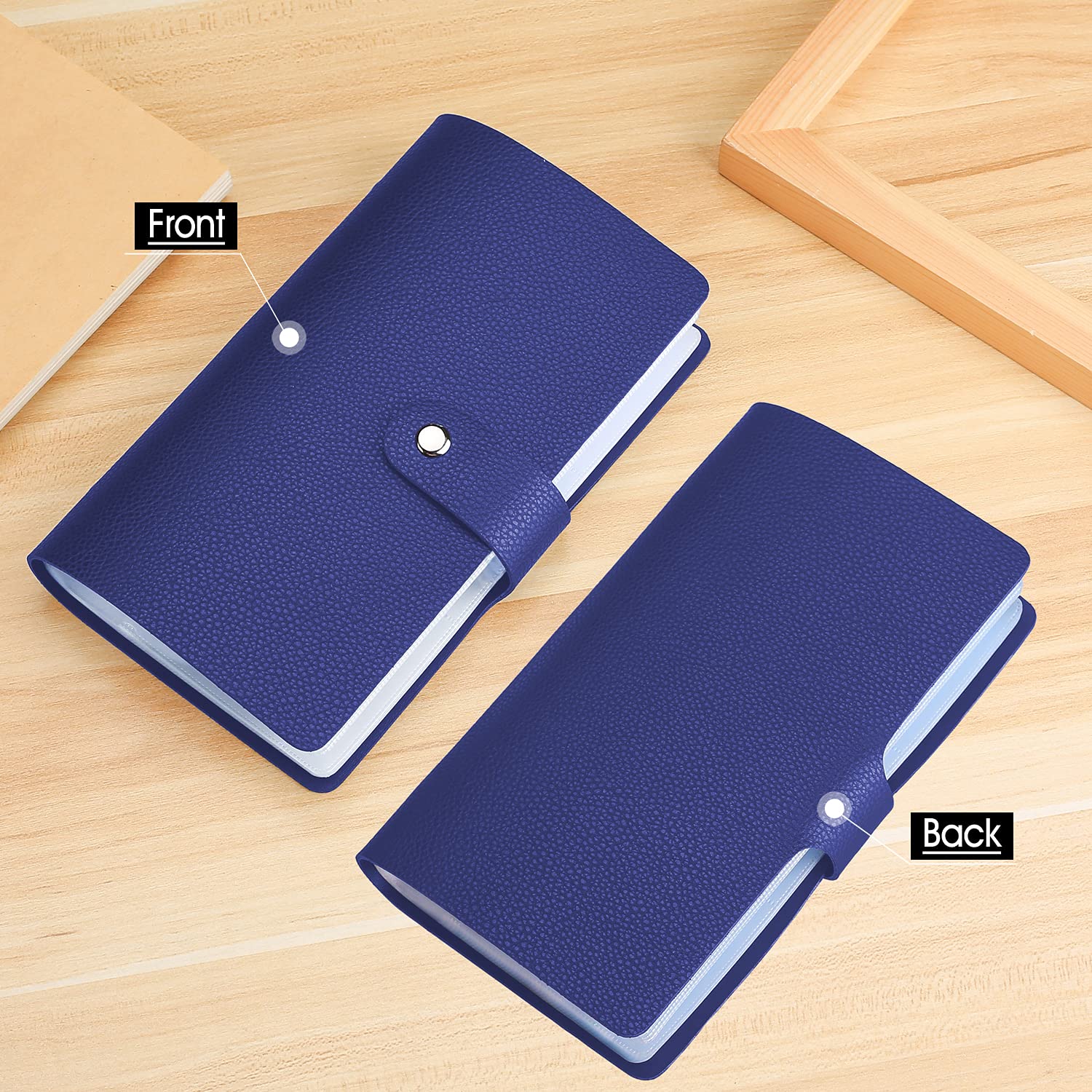 angimi Business Card Organizer with 96 Cards，Credit Card Holder for Men & Women Rfid