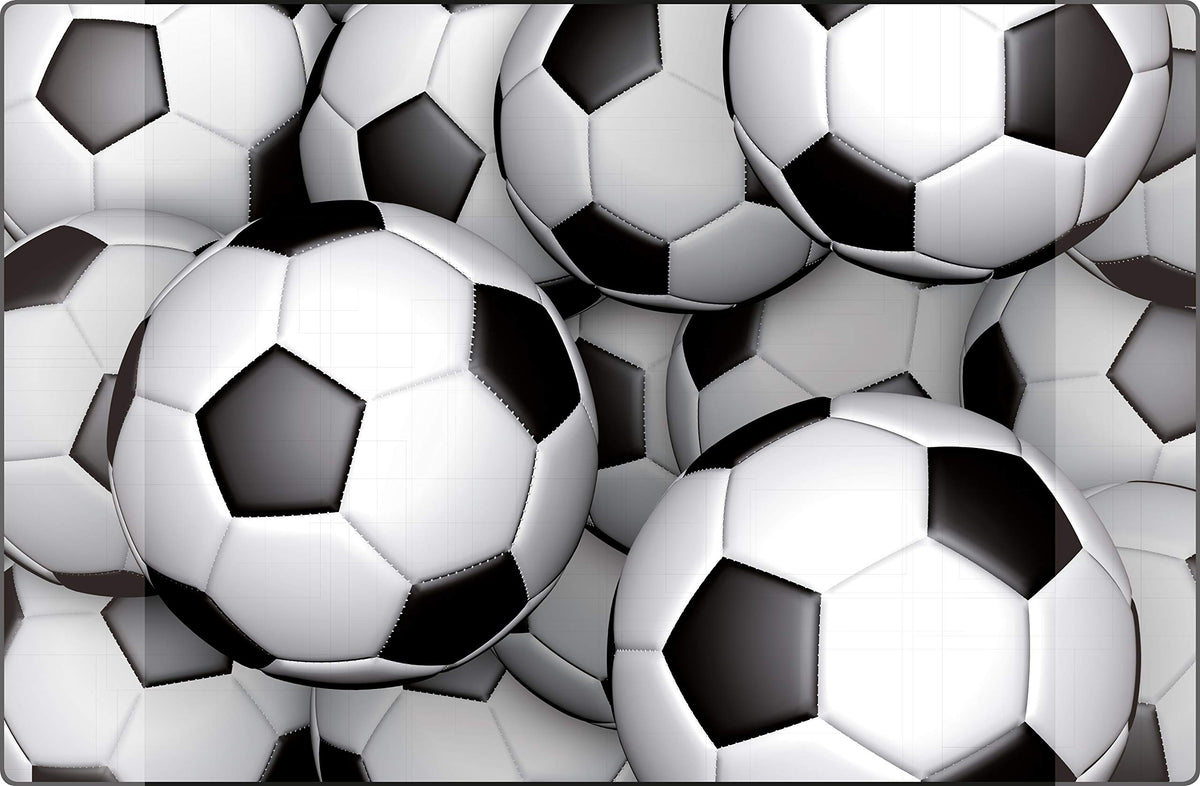 Desk Mat Kangaro Football Non-Slip 38 x 58 cm with Two Pockets for Children's and Teenagers' Room