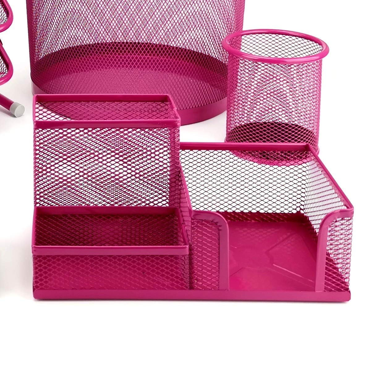 Leviatan Desk Organizer | Metal Desk Organizer | Office Pen Holder | Desk Organizer with Mesh Note