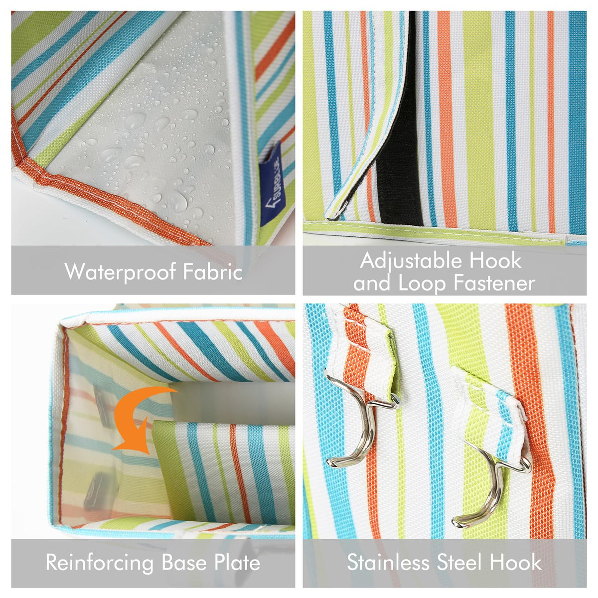Surblue Bedside Caddy Hanging Bed Organizer Storage Bag Pocket for Bunk and Hospital Beds, College