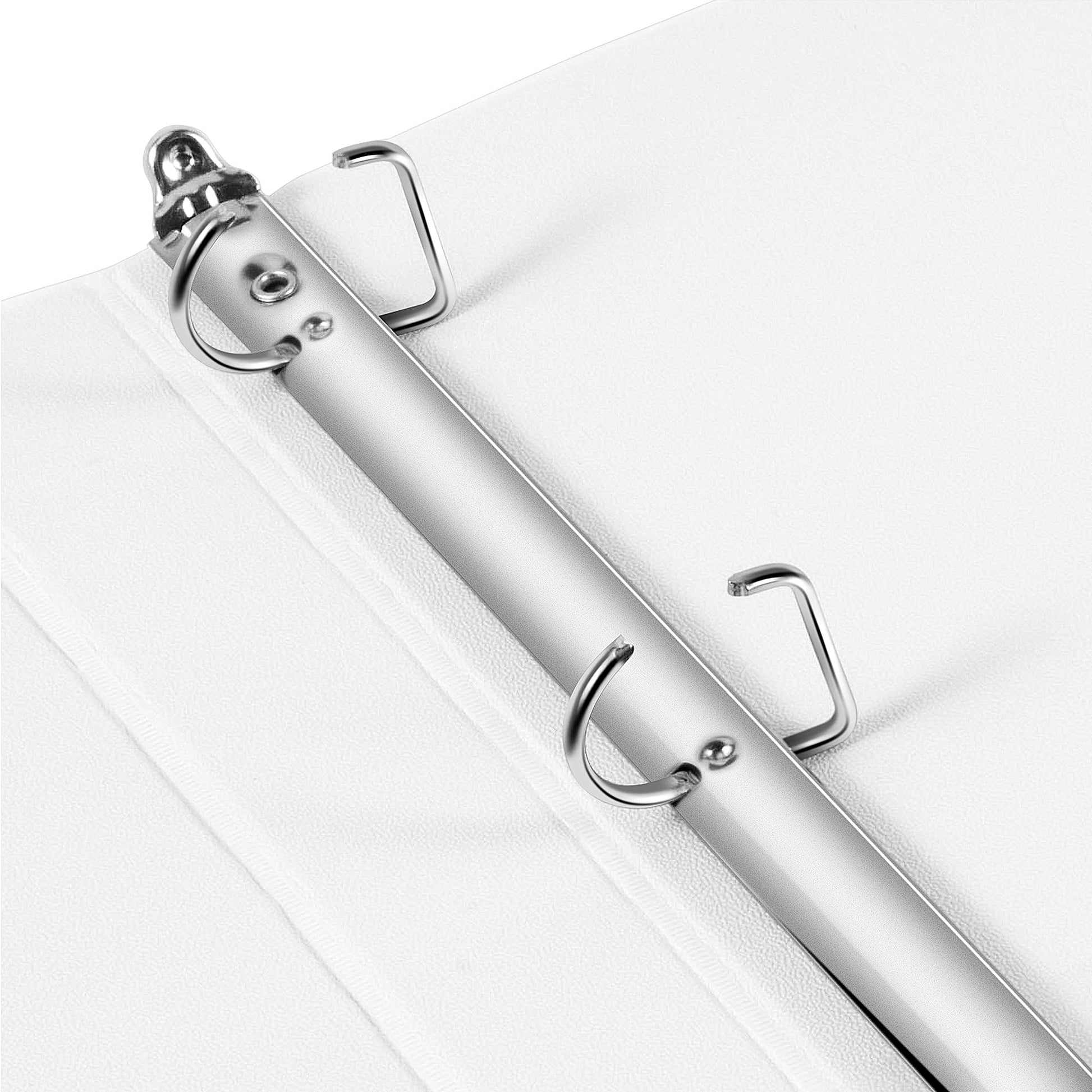 Amazon Basics 3 Ring Binder, 1 Inch D-Ring, Clear Overlay, Pockets for Storage and Organization