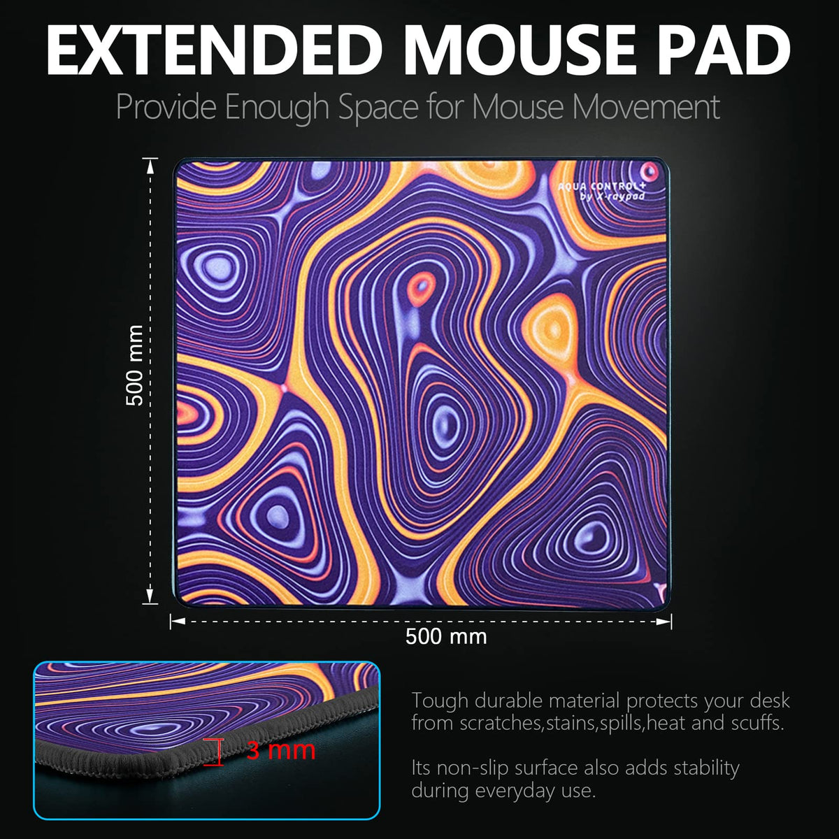 X-Raypad Aqua Control Plus ROB Gaming Mouse Pad, Ultra-High Precision Mouse Pad with Perfect Speed