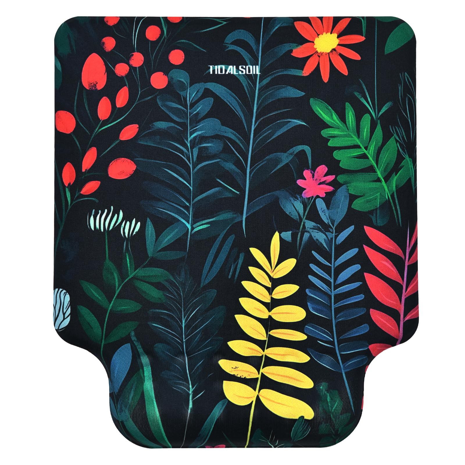 TIDALSOIL Ergonomic Mouse Pad with Memory Foam Wrist Support, Black