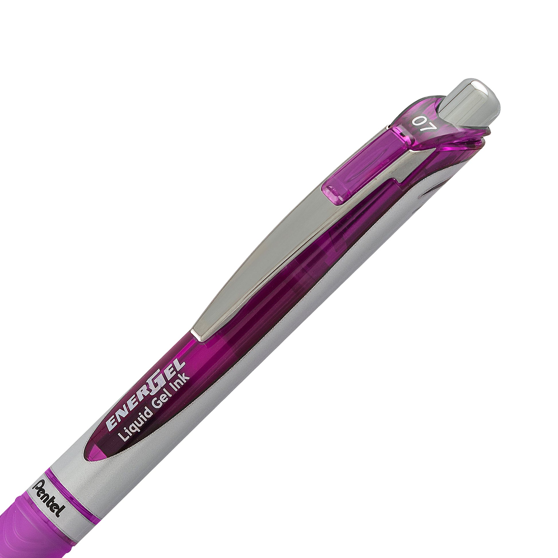 Pentel EnerGel RTX Retractable Liquid Gel Pen, (0.7mm) Medium Line, Metal Tip, Assorted Ink, 10-Pk