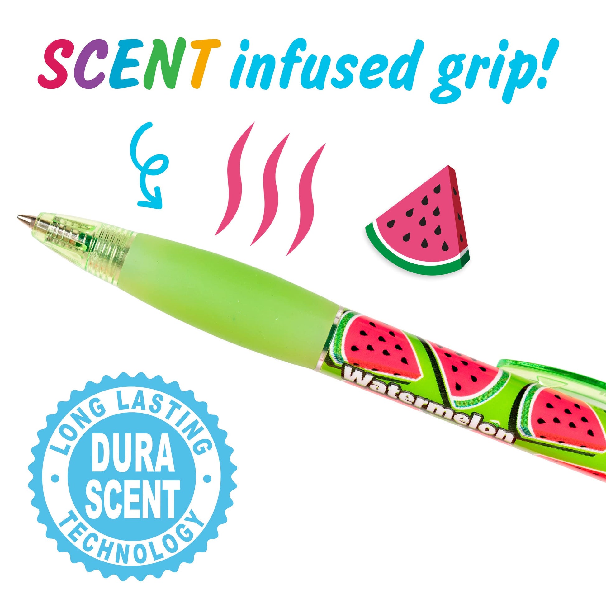 Scentco Glitter Gel Smens (2 Pack) - Gourmet Scented Pens, Colored Glitter Gel Ink, Medium Point, 8