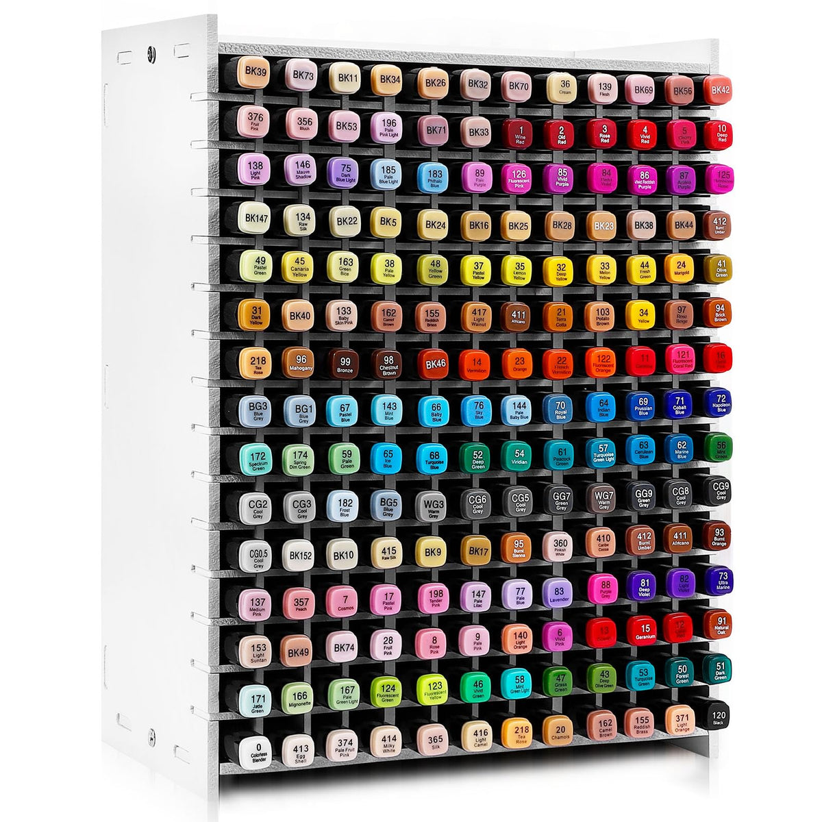 Yrangee Marker Organizer for Desk,180 Slots Marker Storage with Divider