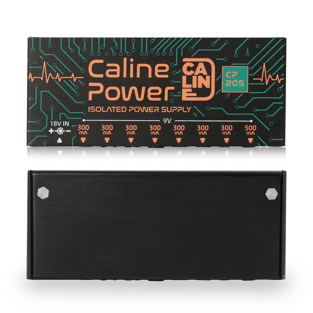 Caline CP-205 Guitar Pedal Power Supply, DC 9V True Isolated Pedalboard Power Supply with 8 Totally