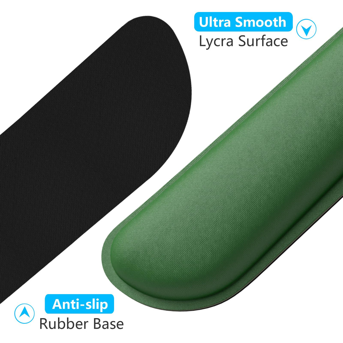 Dapesuom Enlarge Keyboard Wrist Rest, Memory Foam Wrist Cushion for Desk Mats Support, Cute Typing