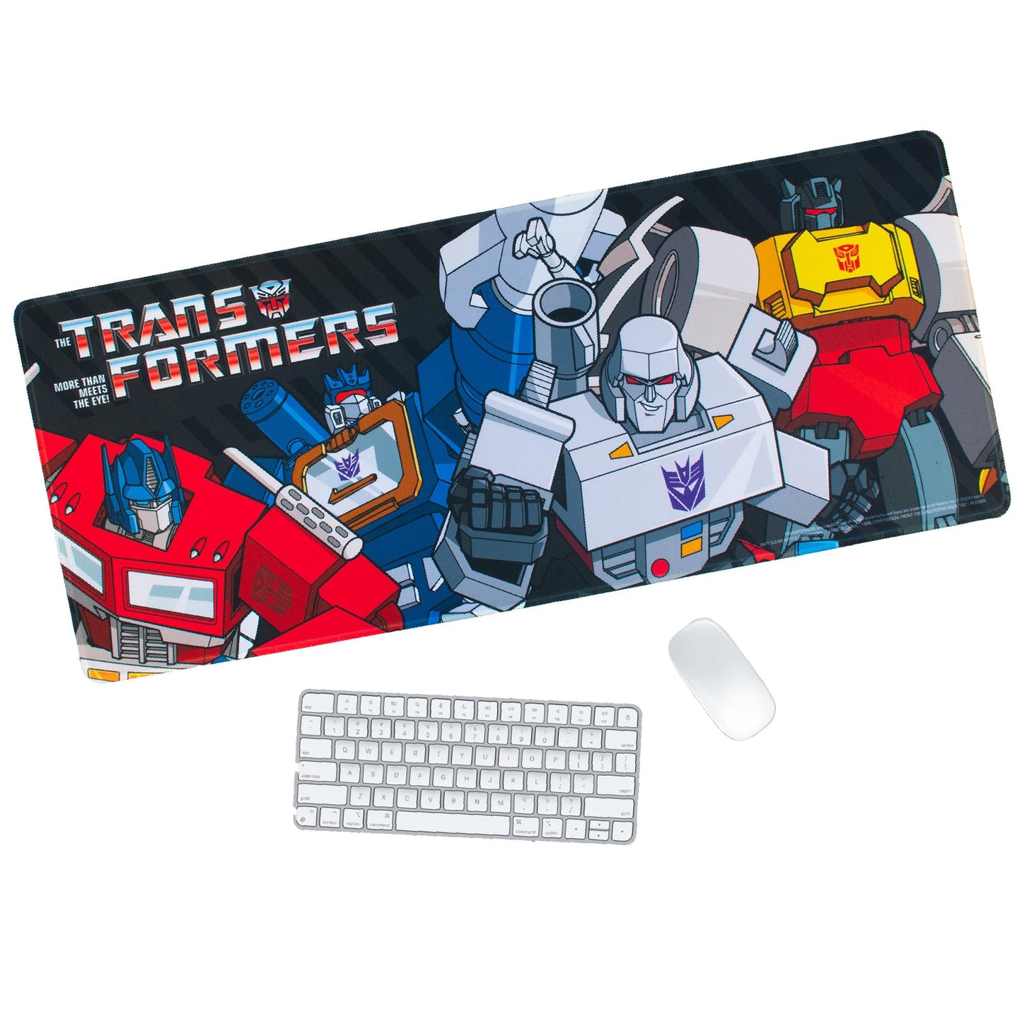 Blue Sky Studios Transformers Jumbo Desk Mat - Large Rubber Gaming and Work Desk Pad, 70 x 30