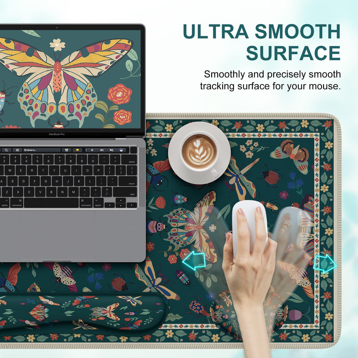 iCasso Large Mouse pad for Desk, Computer Desk Mat, 3Pcs XXL Keyboard and Mouse Pad + Keyboard