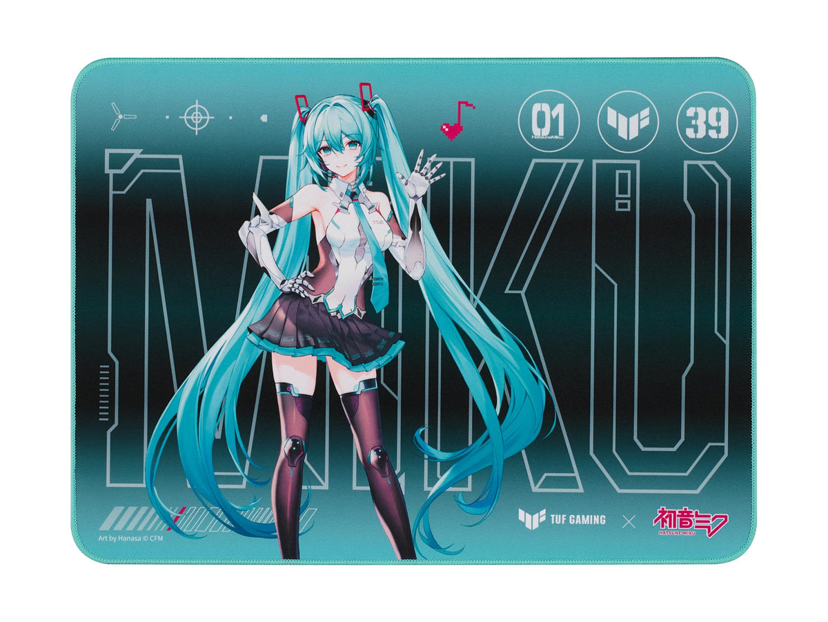 ASUS TUF Gaming P1 Hatsune Miku Edition Portable Gaming Mouse Pad, 10” x 8”