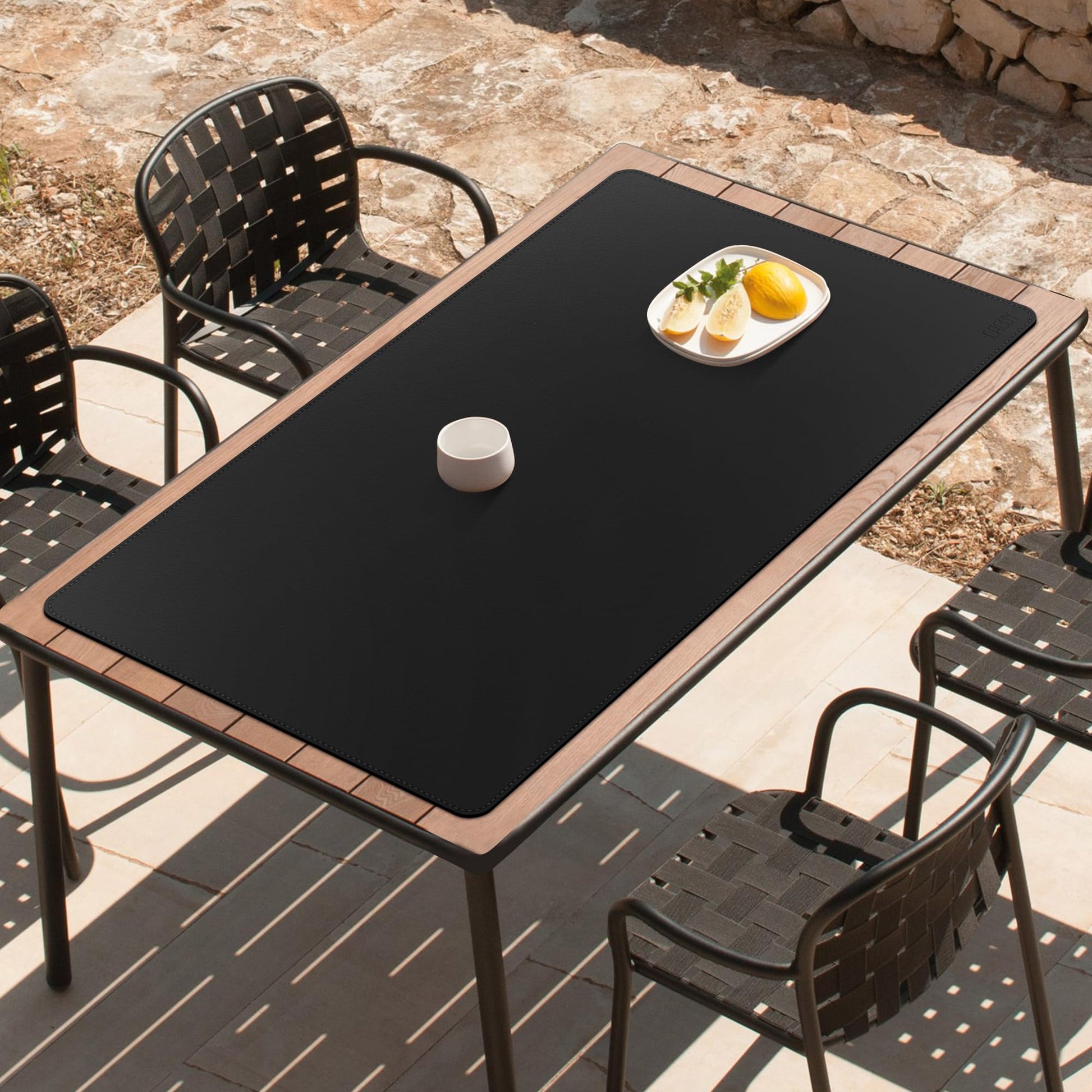 Cacoy 51.2" x 27.5" Large Leather Desk Mat, Extended Mega Size Computer Mouse Pad for Full Desk