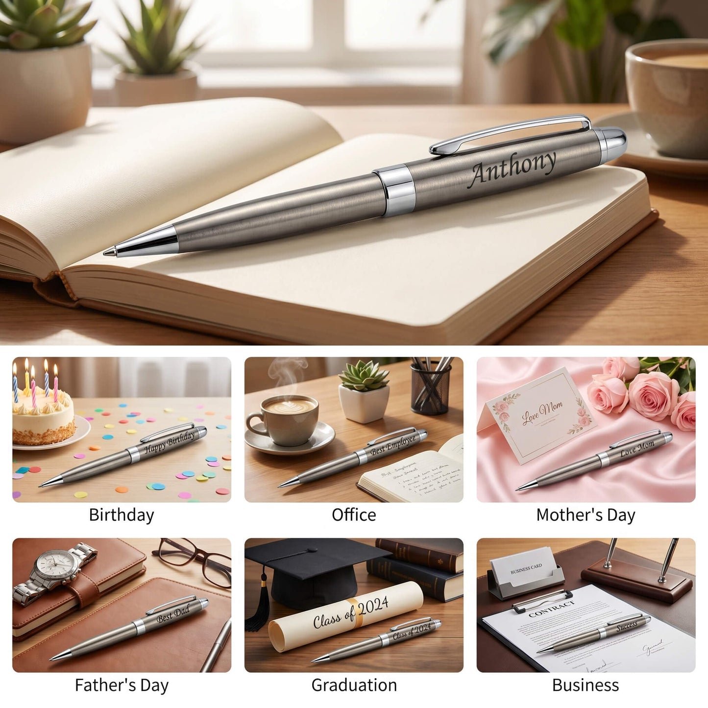 Personalized Business Pens - Custom Your Name or Message, Nice Gift pens