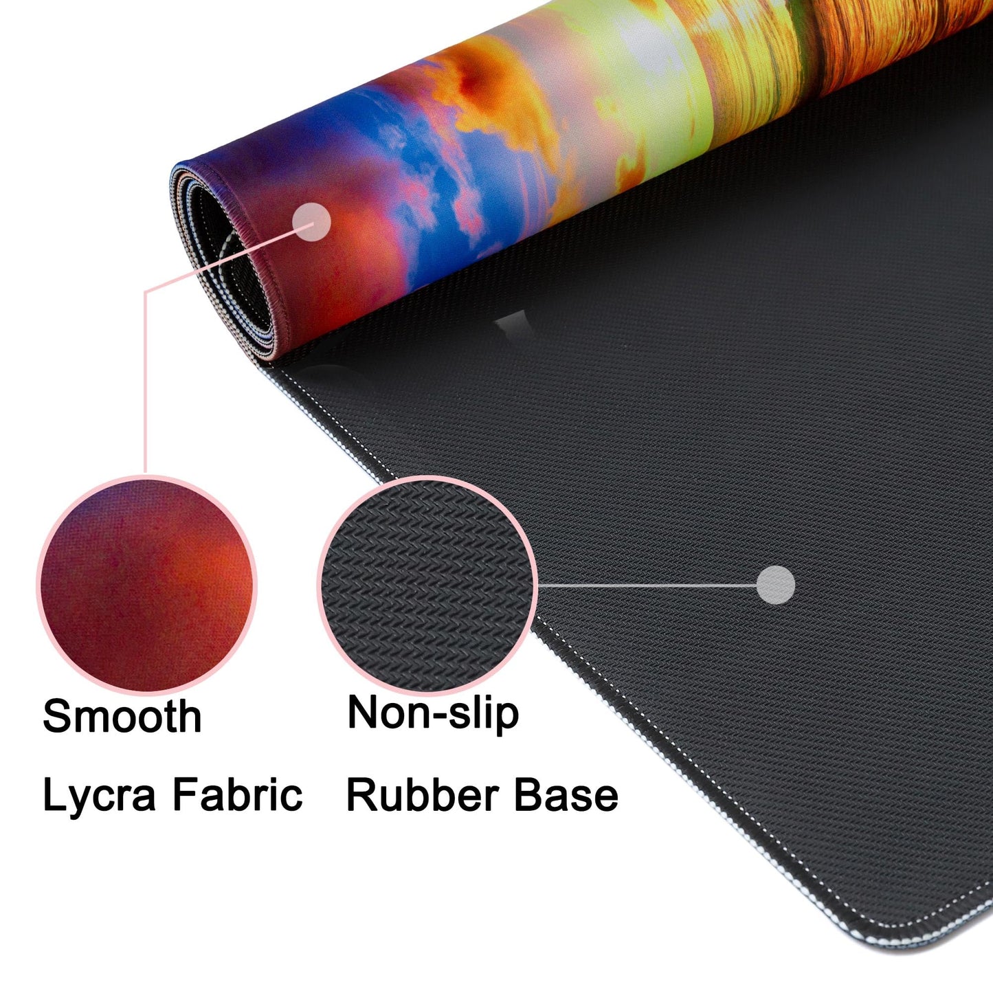 Wiabsi Desk Mat Pad,Large XXL Extended Mouse Pad Mat for Desktop Keyboard