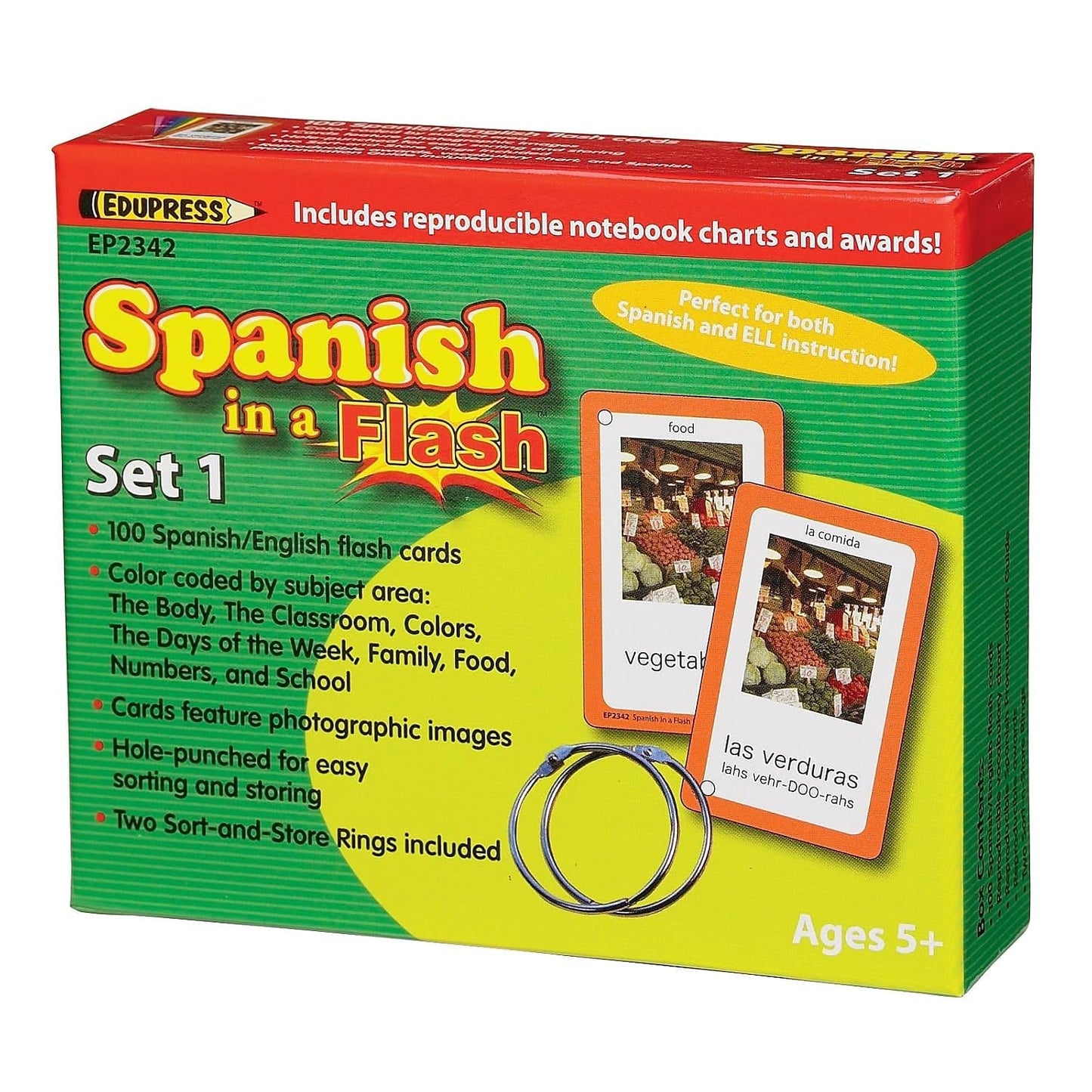 Edupress Spanish in a Flash Set 1 (EP-2342)
