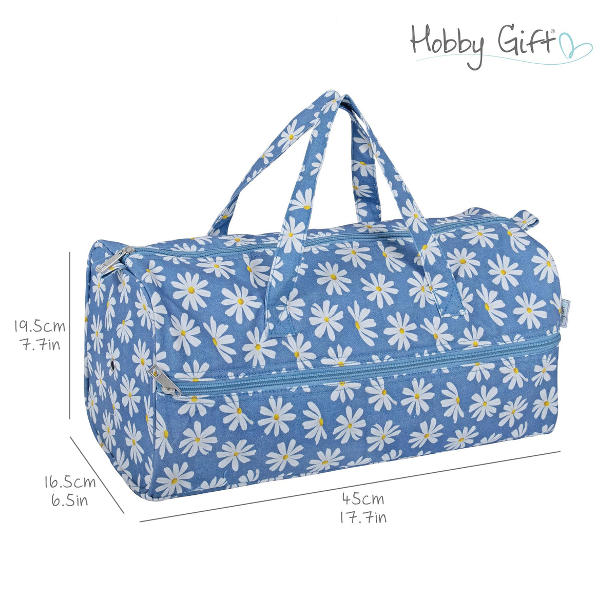 Hobby Gift Knitting Bag Large Yarn Storage Bag with Zippered Compartments for Knitting Needles