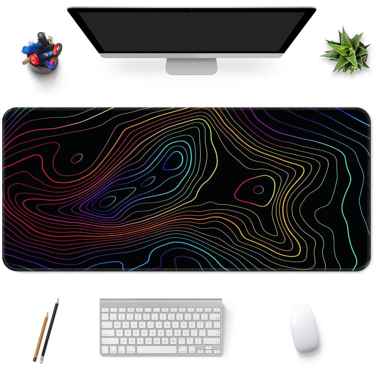 Wiabsi Desk Mat Pad,Large XXL Extended Mouse Pad Mat for Desktop Keyboard