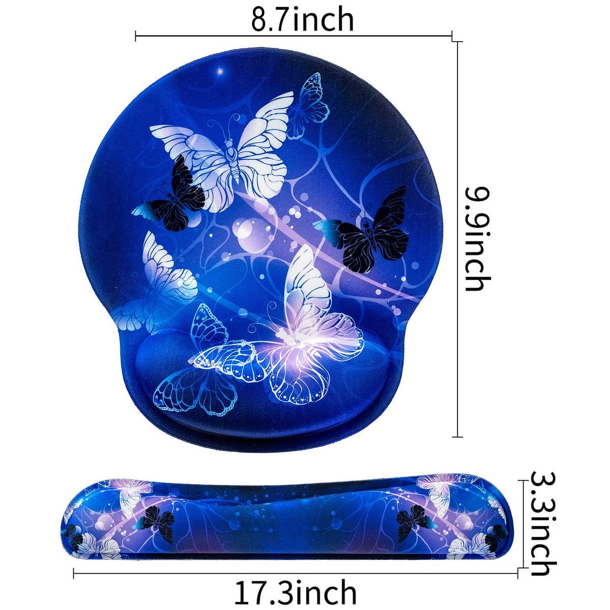RICHEN Keyboard Wrist Rest and Mouse Pad with Wrist Support, Memory Foam Set for Gaming and Office