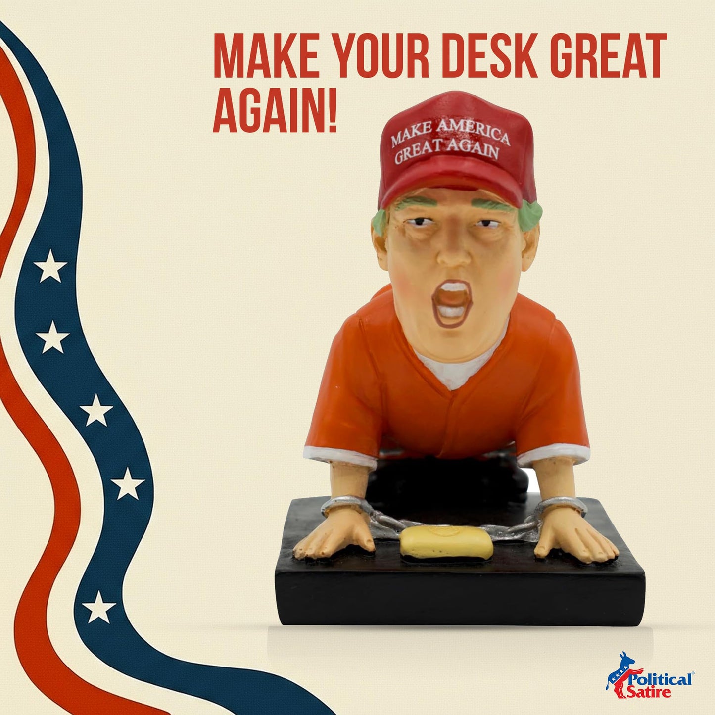 Donald Trump Pen Holder - Donald Trump Merchandise. Funny Gifts for Men, White Elephant Gifts for