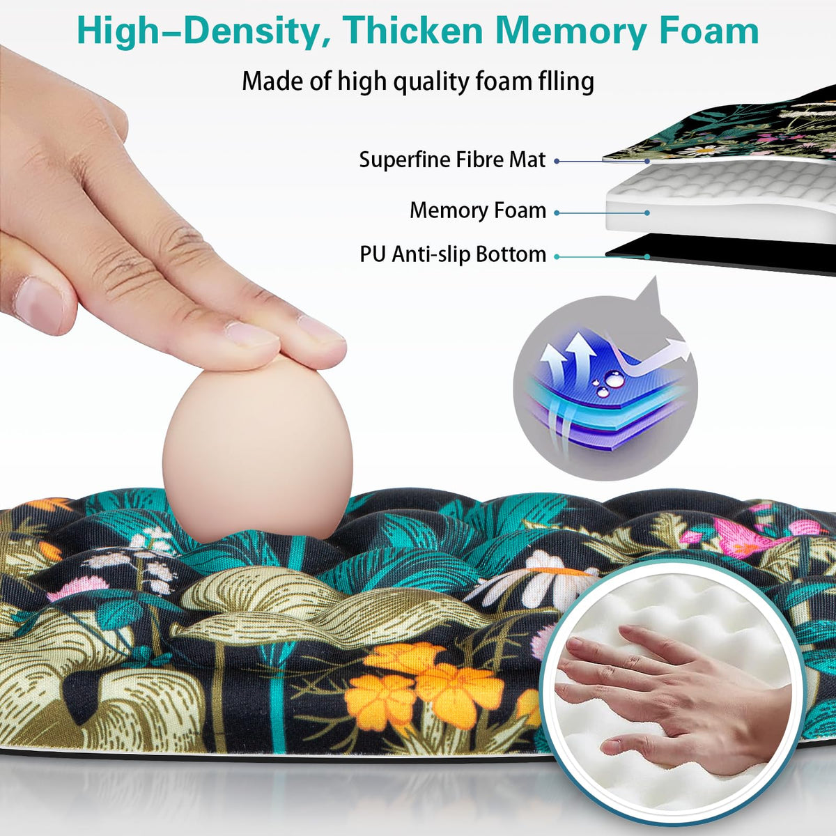 Canjoy Mouse Pad with Wrist Rest, Ergonomic Wrist Support with Massage