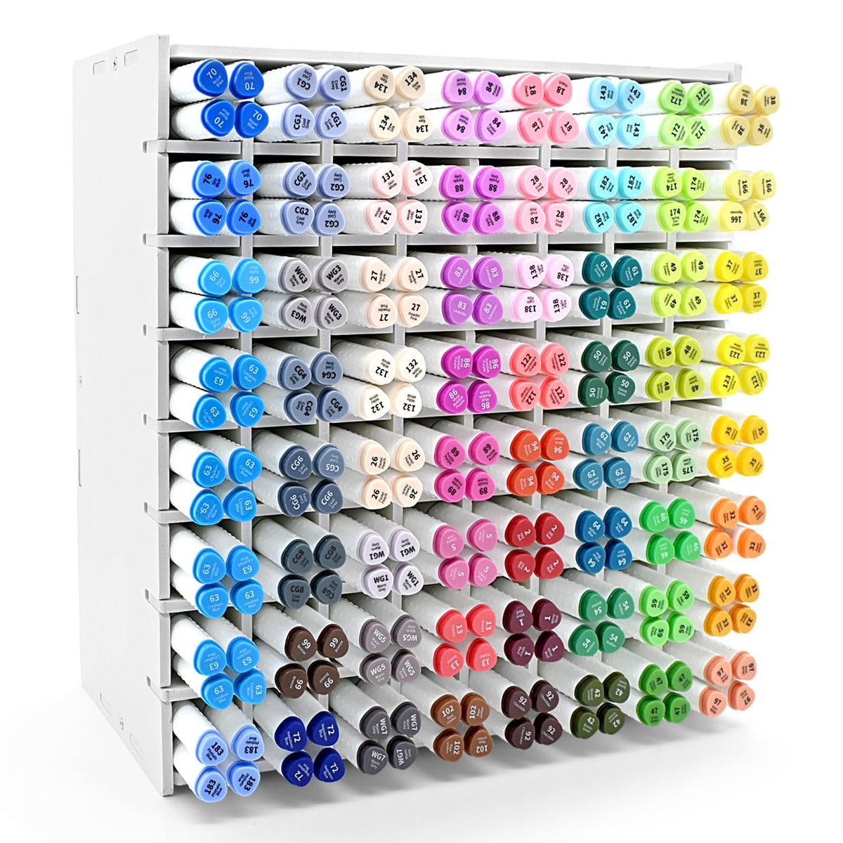 CKAGF Marker Organizer for 256 Markers, Desktop Art Supply Storage Holder