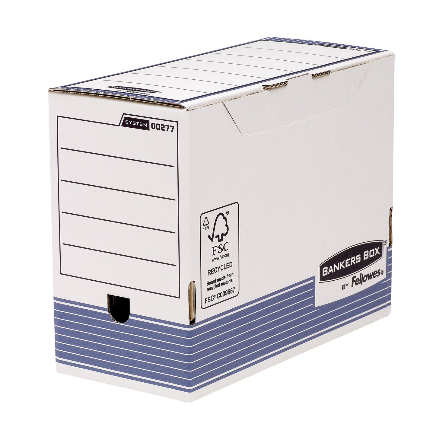 BANKERS BOX System A4 150mm Spine Transfer Files - Blue, 10 Count (Pack of 1)