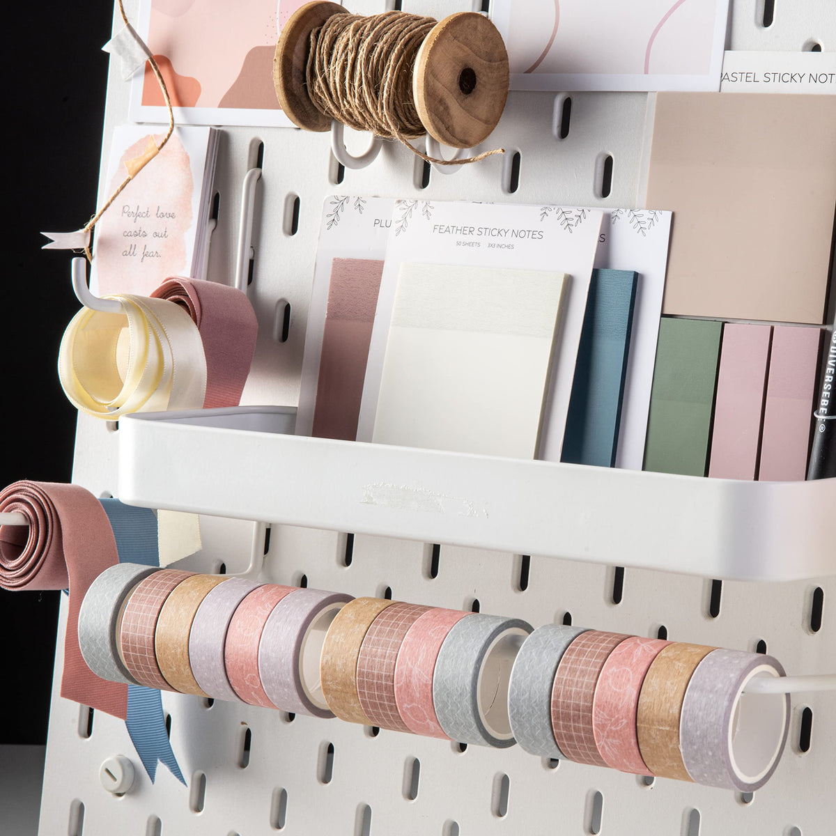 DIVERSEBEE Pastel Washi Tape Set, 5 Rolls Decorative Scrapbook Tape, Cute Craft Tape, Scrapbooking