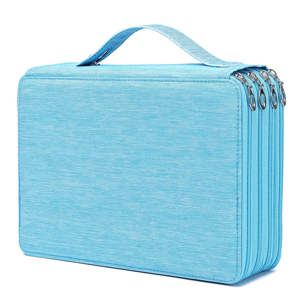 YOUNGCOL 200 Slots Colored Pencil Case - Deluxe Oxford Fabric Pencil Organizer Holder With Zipper