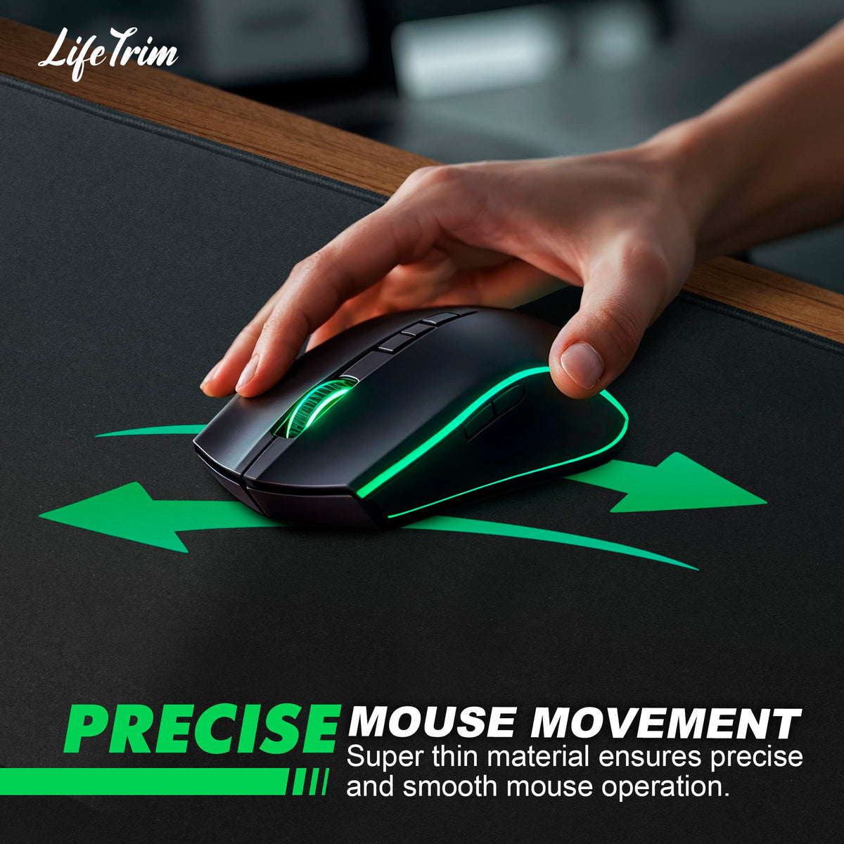 LifeTrim 36” x 13” Extra Large Mouse Pad Gaming Extended Keyboard Mat Full Desk Cover Oversized