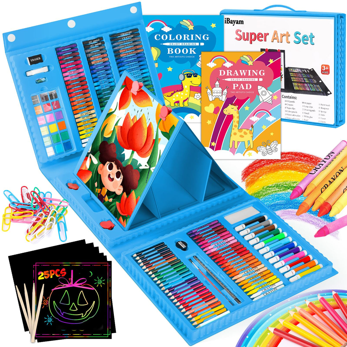 iBayam Art Kit, 251-Pack Art Supplies Drawing Kits, Arts & Crafts Gifts Box