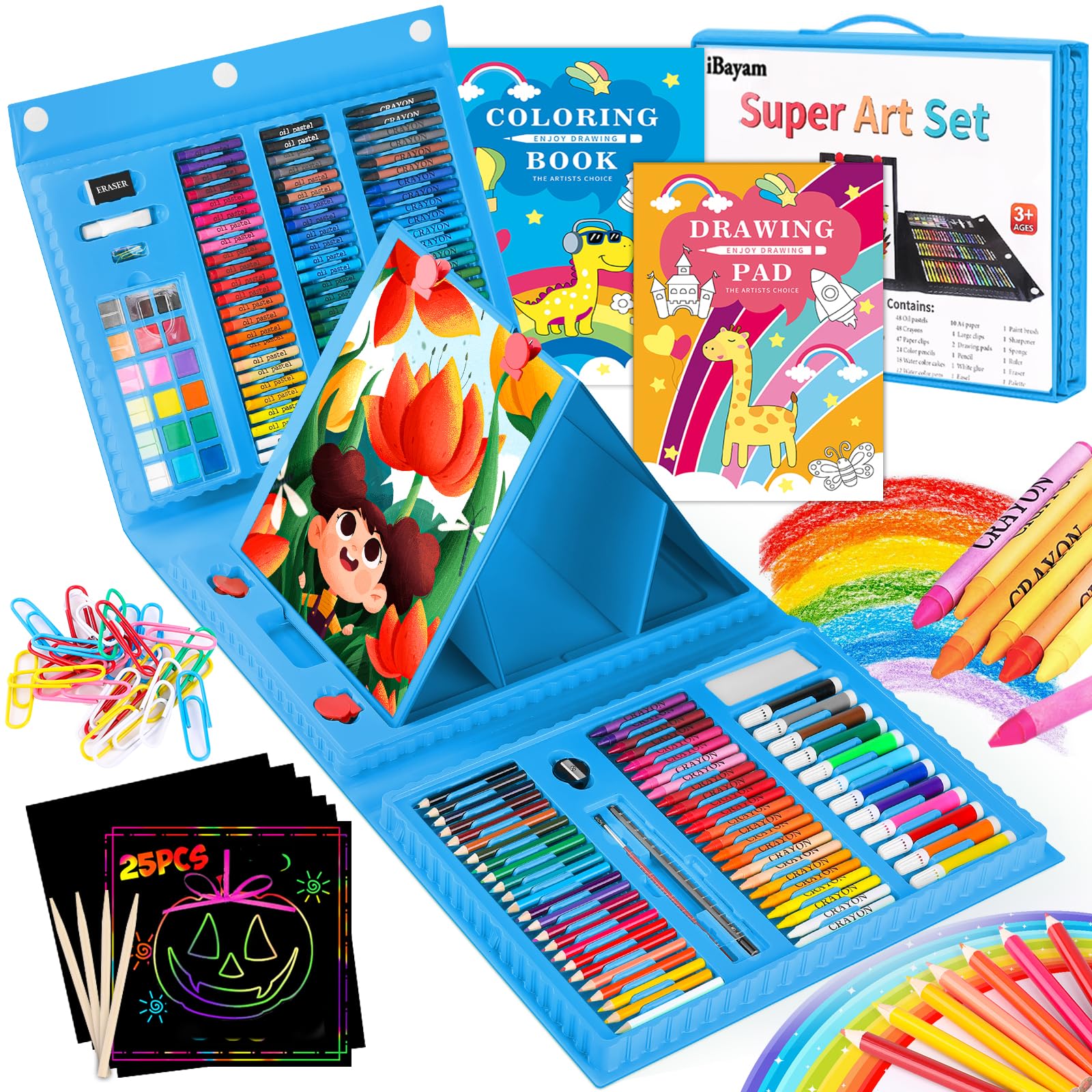 iBayam Art Kit, 251-Pack Art Supplies Drawing Kits, Arts & Crafts Gifts Box