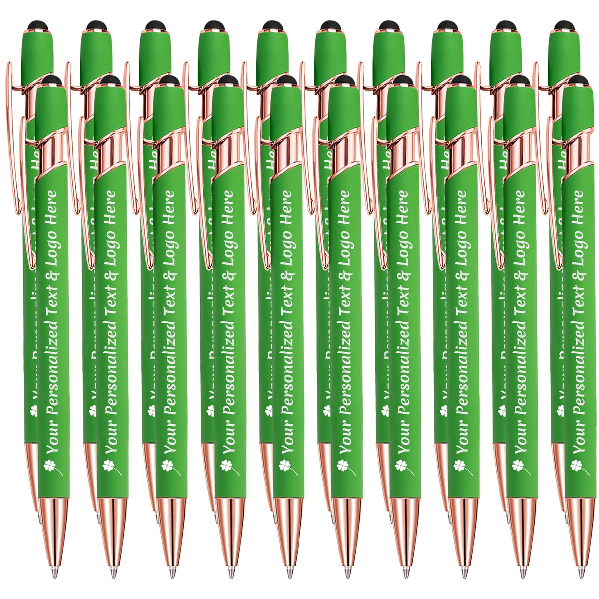 STREADVE Personalized Custom Pens 20 Engraved Writing Pen with Name Logo, Customized Promotional