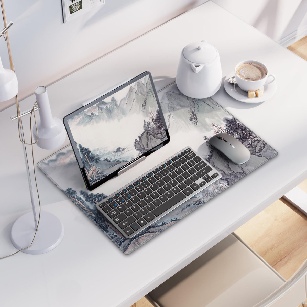 LL-COEUR XXL Landscape Gaming Mouse Pad Computer Keyboard Mat Office Desk Pad (Landscape 1, 23.6" x