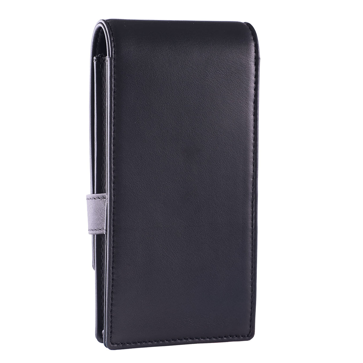 DiLoro Leather Quad Pen Case Pencil Pouch Holder for Four Fountain Ballpoint Rollerball Pens and