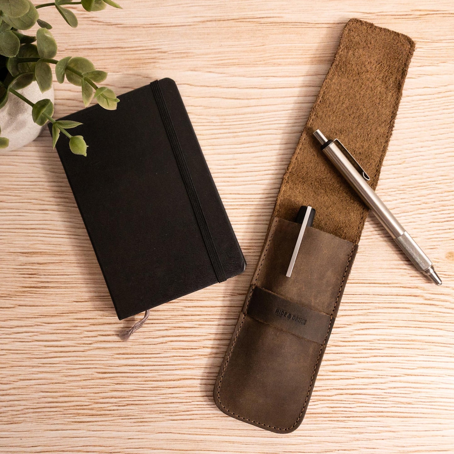 Hide & Drink, Pen Case Holder, Multi Pen Pouch, Protective Sleeve, Rustic Pouch, Office Essentials