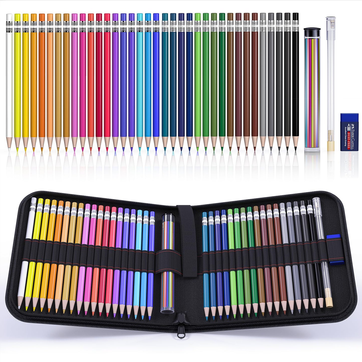 Four Candies 2.6MM Erasable Mechanical Colored Pencils with Sharpener 36PCS