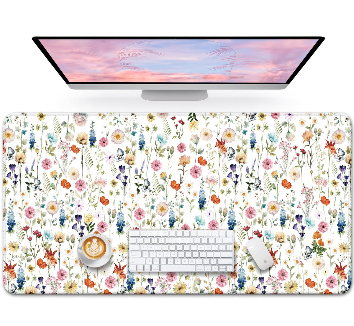 ZapDesk Large Desk Mat, Extended Mouse Pad for Desktop, 35.4" x 15.7"