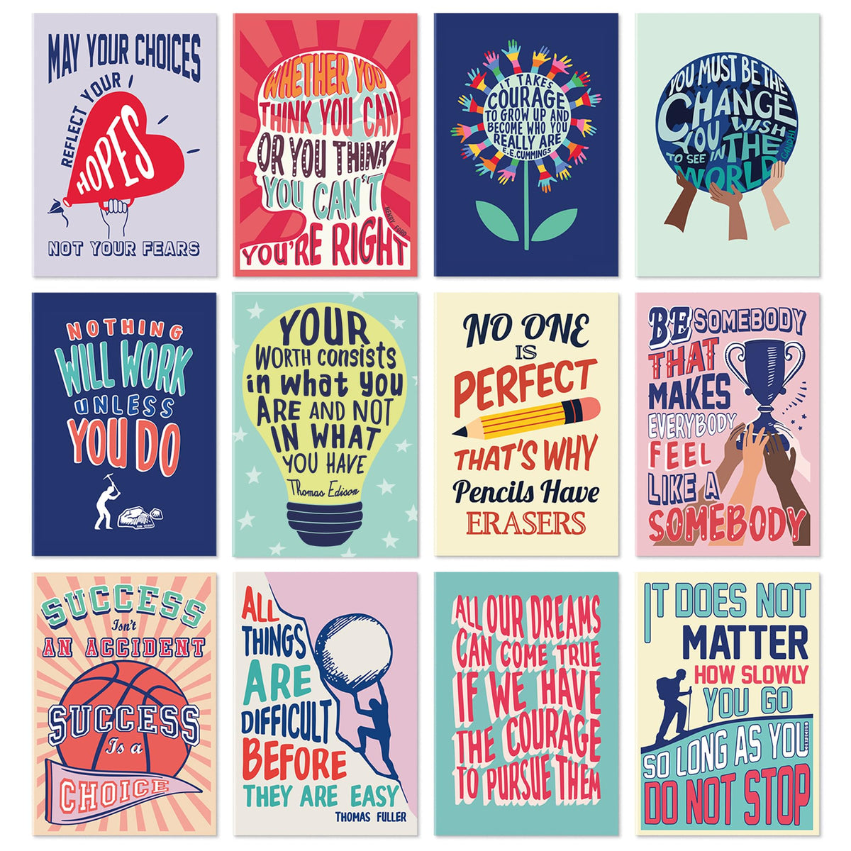 Sweetzer & Orange Inspirational Notebook Set. 24 Journal Notebooks for Women and Kids. 3.5 x 5”