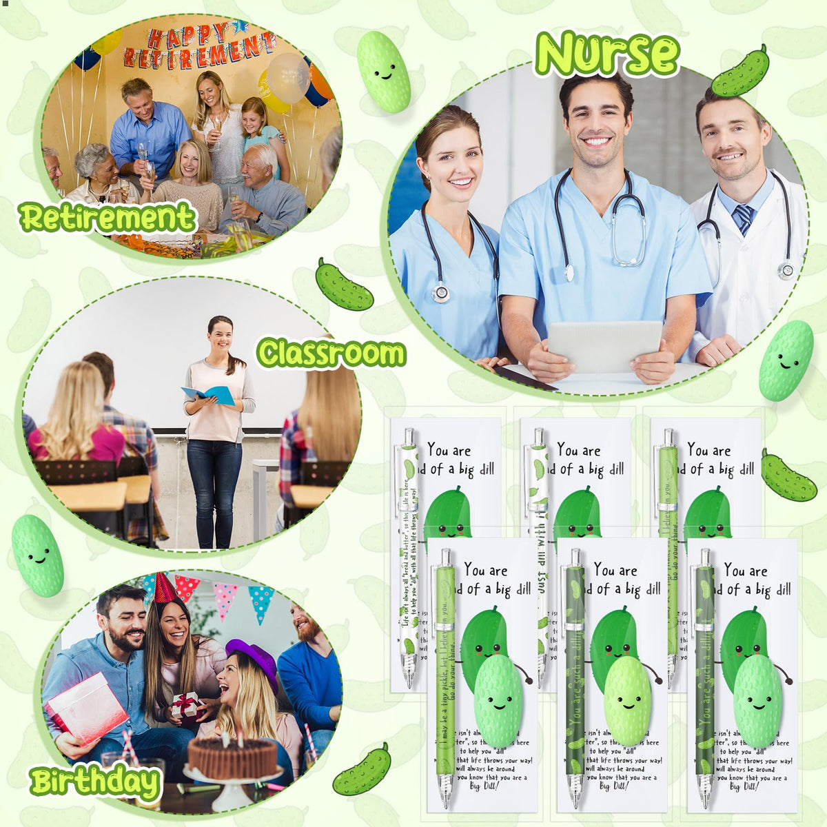 TecUnite Pickle 40 Sets Classroom Motivation Gifts Bulk